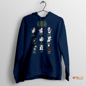 Purrfectly Epic Star Paws Cat Parody Navy Hoodie