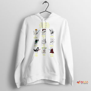 Purrfectly Epic Star Paws Cat Parody White Hoodie