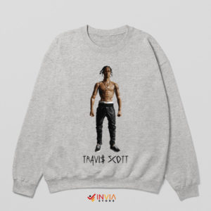 Retro Rodeo Vibes Travis Scott Graphic Sport Grey Sweatshirt