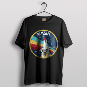 Retro Space Exploration NASA Vintage Black T-Shirt