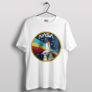 Retro Space Exploration NASA Vintage White T-Shirt