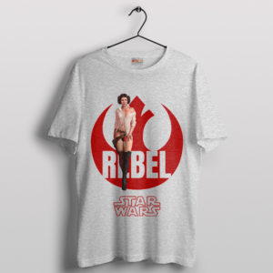 Royal Rebel Alliance Princess Leia Emblem Sport Grey T-Shirt