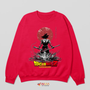 Saiyan Soul Goku Heart Warrior Red Sweatshirt