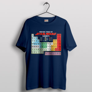 Star Wars Elements Periodic Table FanArt Navy T-Shirt