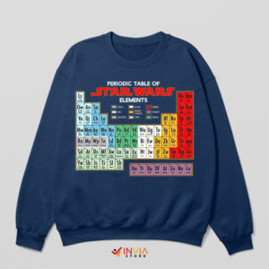 Star Wars Periodic Table of Galactic Navy Sweatshirt