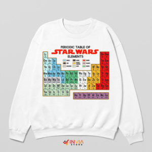 Star Wars Periodic Table of Galactic White Sweatshirt