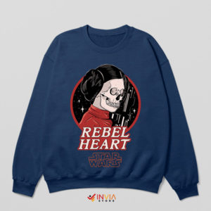 Star Wars Rebel Princess Skull Face Navy Sweatshirt