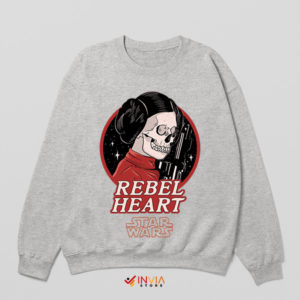 Star Wars Rebel Princess Skull Face Sport Grey Sweatshirt