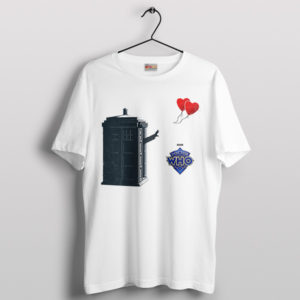 Street Art Doctor Who Heart Balloons T-Shirt