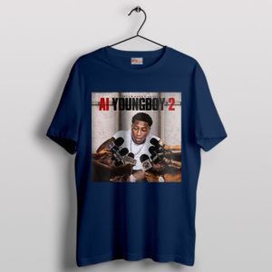 Street Style Revolution AI YoungBoy 2 Navy T-Shirt