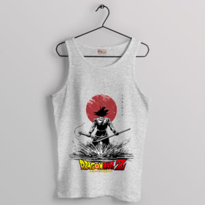 Super Saiyan Goku Heart Warrior Sport Grey Tank Top