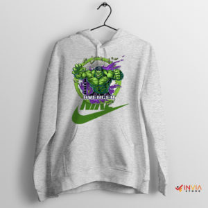 Swooshed Smasher Hulk Avengers Nike Sprot Grey Hoodie