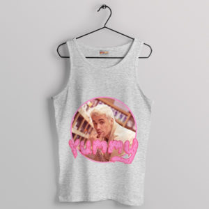 Tasty Tunes Justin Bieber Yummy Sport Grey Tank Top