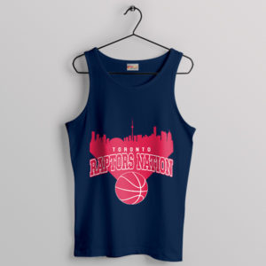 Toronto Raptors Nation Cityscape Navy Tank Top