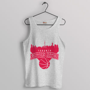 Toronto Raptors Nation Cityscape Sport Grey Tank Top