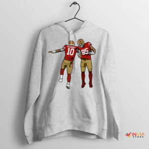 Touchdown Tandem Jimmy G and Kittle Sport Grey Hoodie