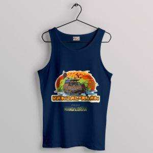 Vandalorian Car Journey The Mandalorian Navy Tank Top