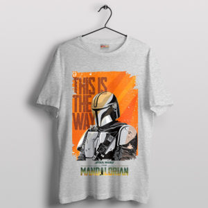 Way of the Warrior Mando Graphic Sport Grey T-Shirt