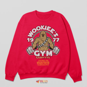 Wookiee Workout Wonders Gym Red Sweatshirt