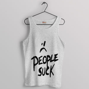 XXXTentacion Inspired People Suck Sport Grey Tank Top