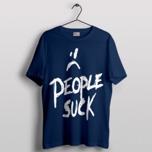 XXXTentacion People Suck Exclusive Navy T-Shirt