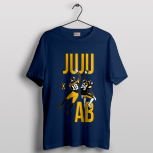 Yin and Yang of Steelers JuJu x AB Navy T-Shirt