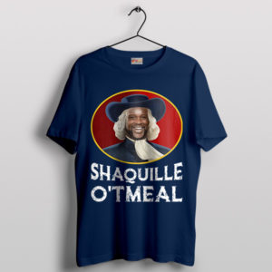 Shaqtastic Breakfast O'Neal Meme O'tmeal Navy T-Shirt