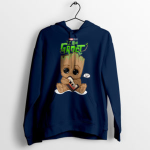 Adorable Groot Guardians of the Galaxy Navy Hoodie