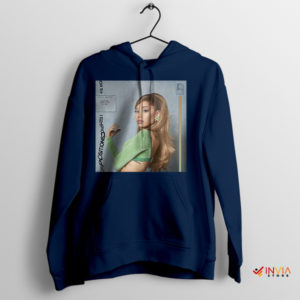 Ariana Grande's Iconic Cover Art Positions Navy Hoodie