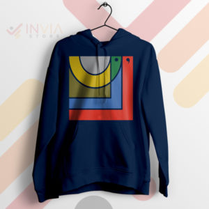 Bon Iver Classics Retro Album Art Fan Navy Hoodie