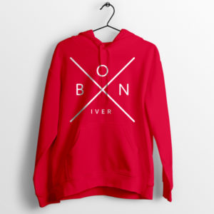 Exclusive Tour Merch Bon Iver Tour X Red Hoodie