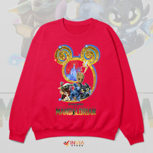 Experience the Magic DIsney Baby Yoda Red Sweatshirt