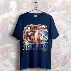 Glamorous Boa Hancock One Piece Sexy Navy T-Shirt