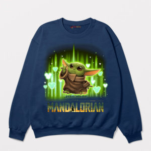 Grogu's Glow The Mandalorian Series Navy Sweatshirt