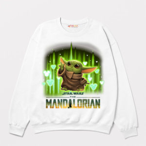 Grogu's Glow The Mandalorian Series White Sweatshirt