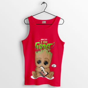 Groot's Odyssey I am Groot Series Red Tank Top