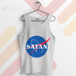 Hell's NASA Logo Parody Satan Sport Grey Tank Top