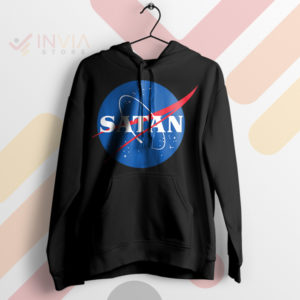 Infernal NASA Logo Parody Satan Black Hoodie