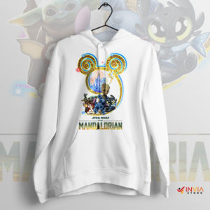 Journey Baby Yoda and Disney Friends White Hoodie