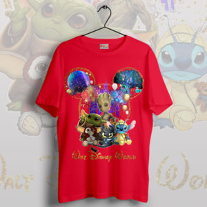 Magical Baby Yoda and Walt Disney World Red T-Shirt