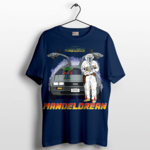 Mando's Time Traveler x DeLorean Navy T-Shirt