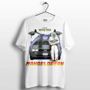 Mando's Time Traveler x DeLorean White T-Shirt