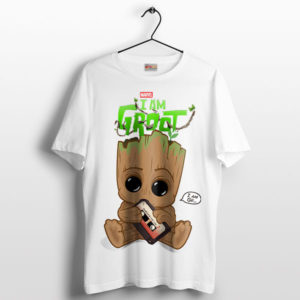 Marvel Cute Groot Adventure Graphic White T-Shirt