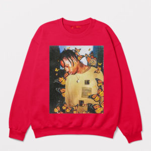 Mystical Butterfly Effect Travis Scott Fan Red Sweatshirt