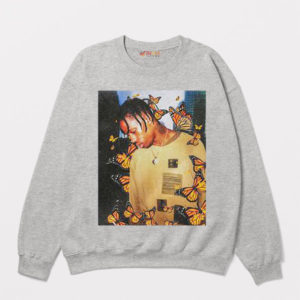 Mystical Butterfly Effect Travis Scott Fan Sport Grey Sweatshirt