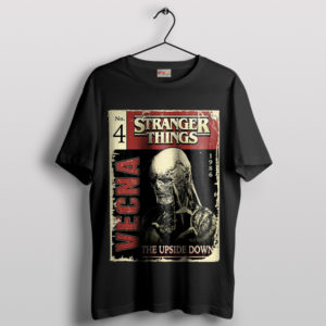 Pages of the Stranger Things Vecna Comic Black T-Shirt