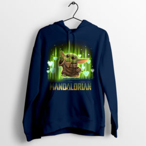 Shine Like Cute Grogu The Mandalorian Navy Hoodie