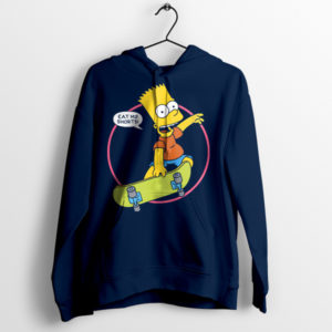 Skateboard Attitude Bart Eat My Shorts Navy Hoodie