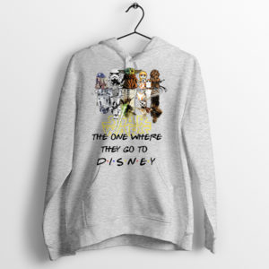 Star Wars The One Where They Visit Disney Sport Grey Hoodie