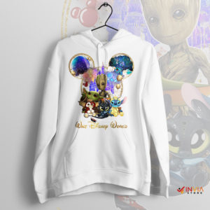 The Force Meets Magic Baby Yoda Disney White Hoodie